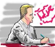 Coleman trial cartoon