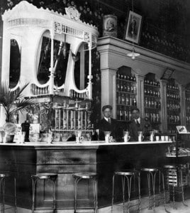 Pictured is the old soda fountain in Hamacher’s Drug Store on Main Street in Waterloo, which drew big crowds back in the day. Steve Wightman’s greatgrandfather, A.P. Hamacher, is pictured with an employee at right. Wightman believes the photo was takSee GIBAULT 2A en in the 1920s or ‘30s. (submitted photo)