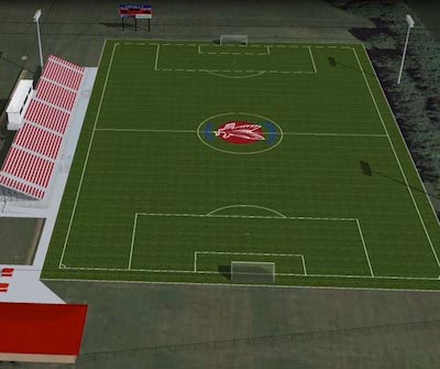 An engineer's rendering of the proposed turf soccer field at Gibault.