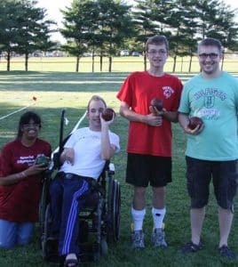 Monroe County Patriots team, from left, Chelsi Althener, Robby Small, Gabe Magee and Jacob Cullum. Not pictured is teammate Cole Schaefer.