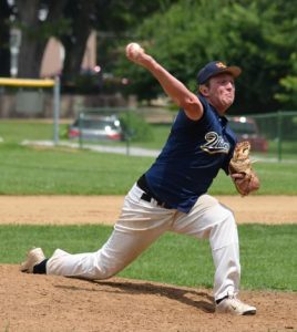 Pictured is Waterloo Millers pitcher Jeremy Rettig, who is 1-1 with a 0.81 ERA so far this season. (Corey Saathoff photo)