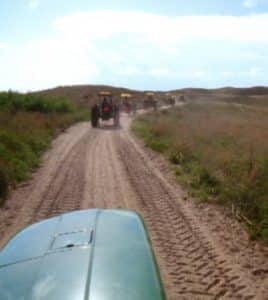 Kenny Wild and John Meier traveled down miles and miles of dirt road with beautiful open plains in front of them. (submitted photo)