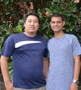 Pictured are Chandan Pun and Dinesh Kc, who are visiting the area from Nepal. (Corey Saathoff photo)