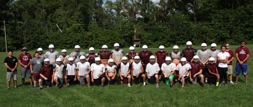 Members of the 2016 Dupo High School football team are pictured, not in order, MacKay Ham, Dawson Kemp, Taylor Stanek, Zane Chism, Drew Kelling, Victor Licklider, Nick Meagher, Chase Putnam, Robbie Smith, Tyee Tankersley, Dalton Ticer, Bryce Chadduck, Kaleb Chism, Gage Hartsell, Cody Heusohn, Nik Houston, Tyler Kyle, Andrew McAllister, Devin Similey, Malik Calhoun, Zeke Chism, Trenton Keys, Christian Licklider, Tristan Long, Jacob McAllister, Tyler O’Guinn, John O’Harrow, Chico Sellers and Mason Tinker. The head coach is Brad Weier. (Kermit Constantine photo)