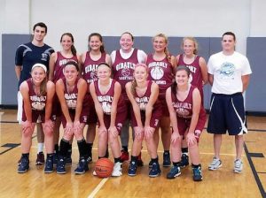 Pictured is the 2016-17 Gibault Catholic High School girls basketball team.