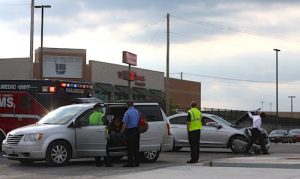 Pictured is the crash scene on Route 3 and North Market Street in Waterloo on Wednesday. (Sean McGowan photo)