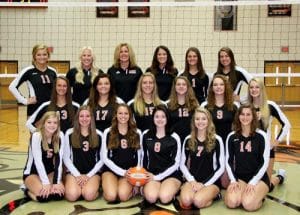 The 2016 Waterloo High School volleyball team