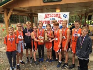 Pictured is the Waterloo Junior High School boys cross country team following its second place finish Saturday at the SIJHSAA Class L state meet. Team members, from left, are Grant Barker, Max Baldwin, Ian Schrader, Gavin Hearren, Kyle Stewart, Joe Schwartz, Morgan Stratton, Gage Nottmeier, Caden Douthit and Riley Chamberlain. (submitted photo)