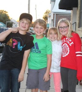 Pictured, from left, are the OOPA band members, Oliver Renneker (guitar), Owen Renneker (drums), Peyton Long (vocalist), and Ava Hoagland (guitar). (Sean McGowan photo)