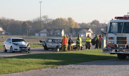 Pictured is the crash scene on Tuesday morning. (Kermit Constantine photo)