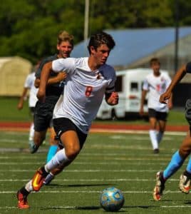 With 30 goals scored and 12 assists on the season, Waterloo senior Ben Huels was an obvious choice at the top of this year's Republic-Times All-Local Team. (John Spytek photo)