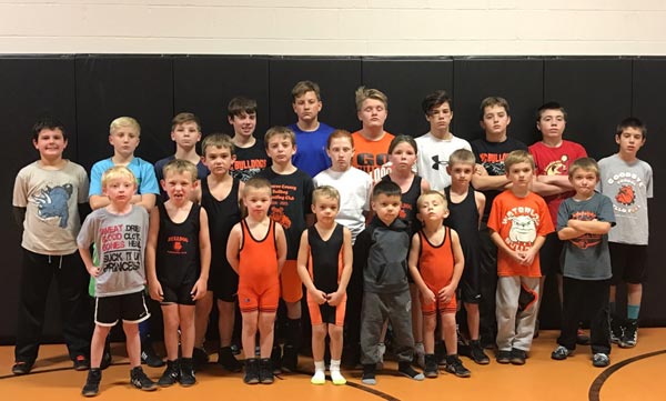 Pictured is this year's Monroe County Bulldogs youth wrestling team coached by Paul Viglasky. (submitted photo)