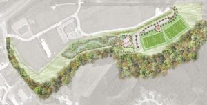 Pictured is the proposed St. Louis Steamers Soccer Club park in Columbia.