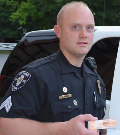 Columbia Police Sgt. Josh Bayer