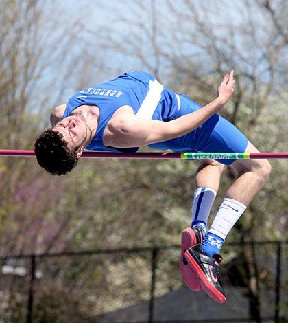 Waterloo High School graduate Justin Kretchmer has enjoyed success with the University of Kentucky track team. 
(submitted photo)