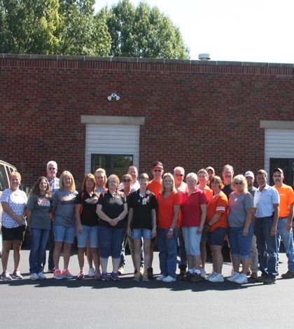 Under Jack Latchem’s leadership, the Waterloo school district’s custodial and maintenance staff (pictured) make the school buildings shine. (Sean McGowan photo)