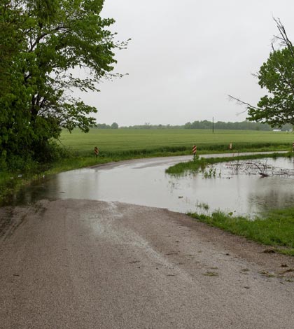 Bluff Road closed due to heavy rain