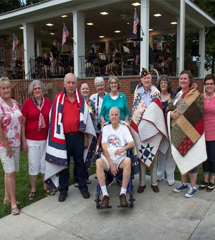 Quilts of Valor wrap veterans with love