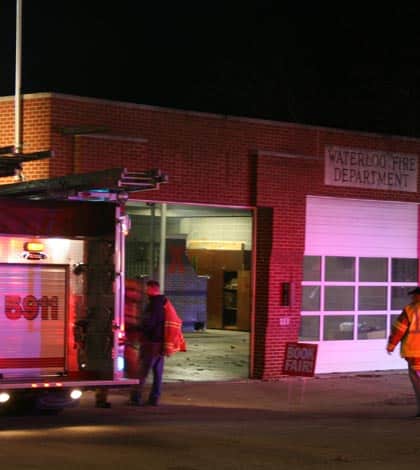 Small fire at old Waterloo fire station