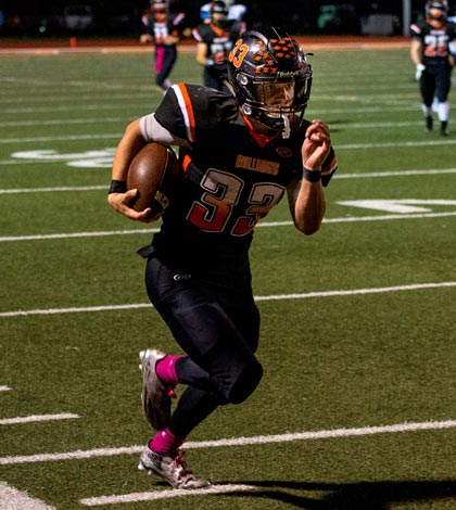 Waterloo High School junior running back Dalton Viglasky rushed for more than 1,000 yards this season with 15 touchdowns. (Alan Dooley photo)