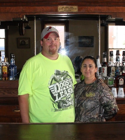 Joe Mollet and Natasha Hooten are the new owners of the Maeystown tavern, now known as Mason’s Restaurant and Bar. (Sean McGowan photo)