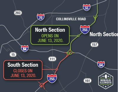 I-255 project moving to south section