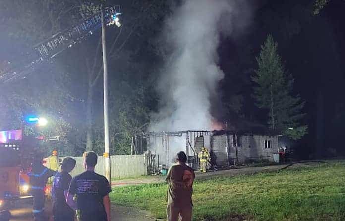 House destroyed by fire in East Carondelet