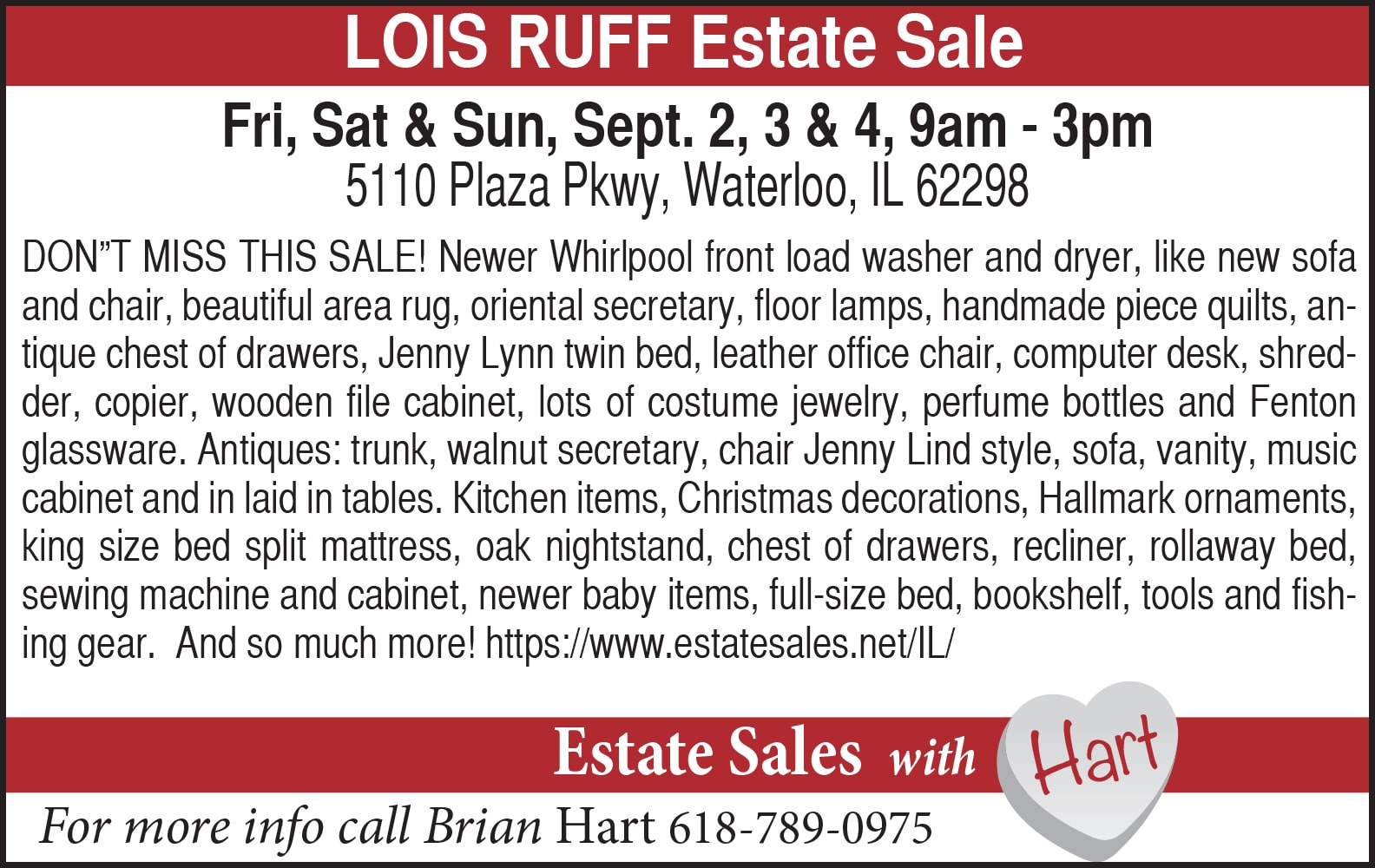 Estate sale in Waterloo RepublicTimes News