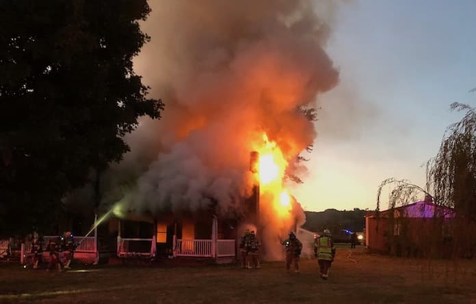 House fire in Foster Pond