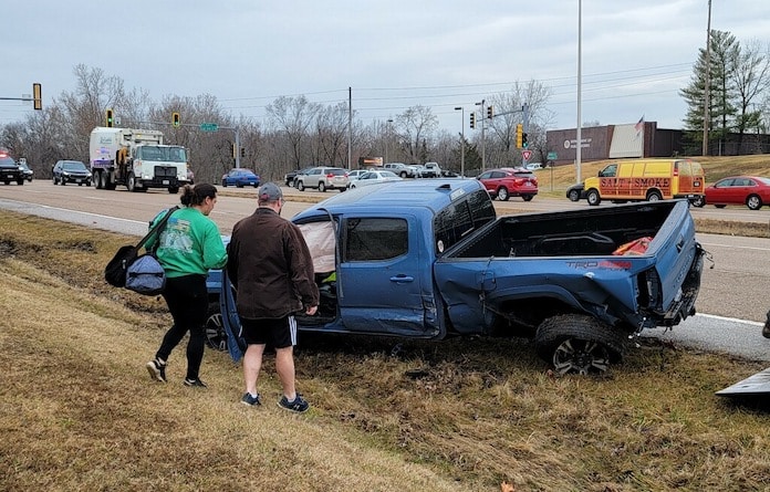 Two-vehicle crash Friday in Columbia