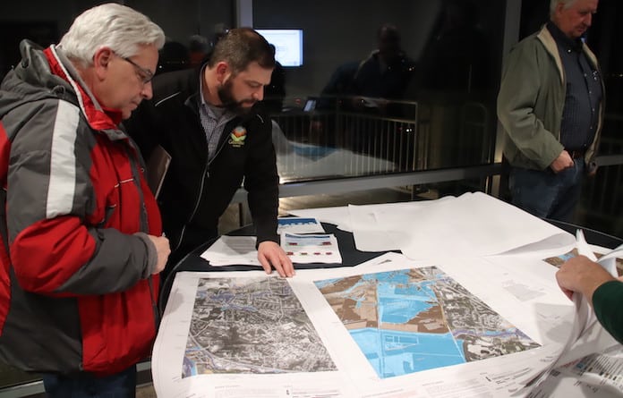 Residents review revised flood maps