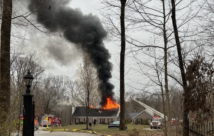 House fire near New Hanover