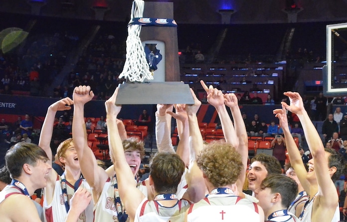 Gibault wins first state hoops title