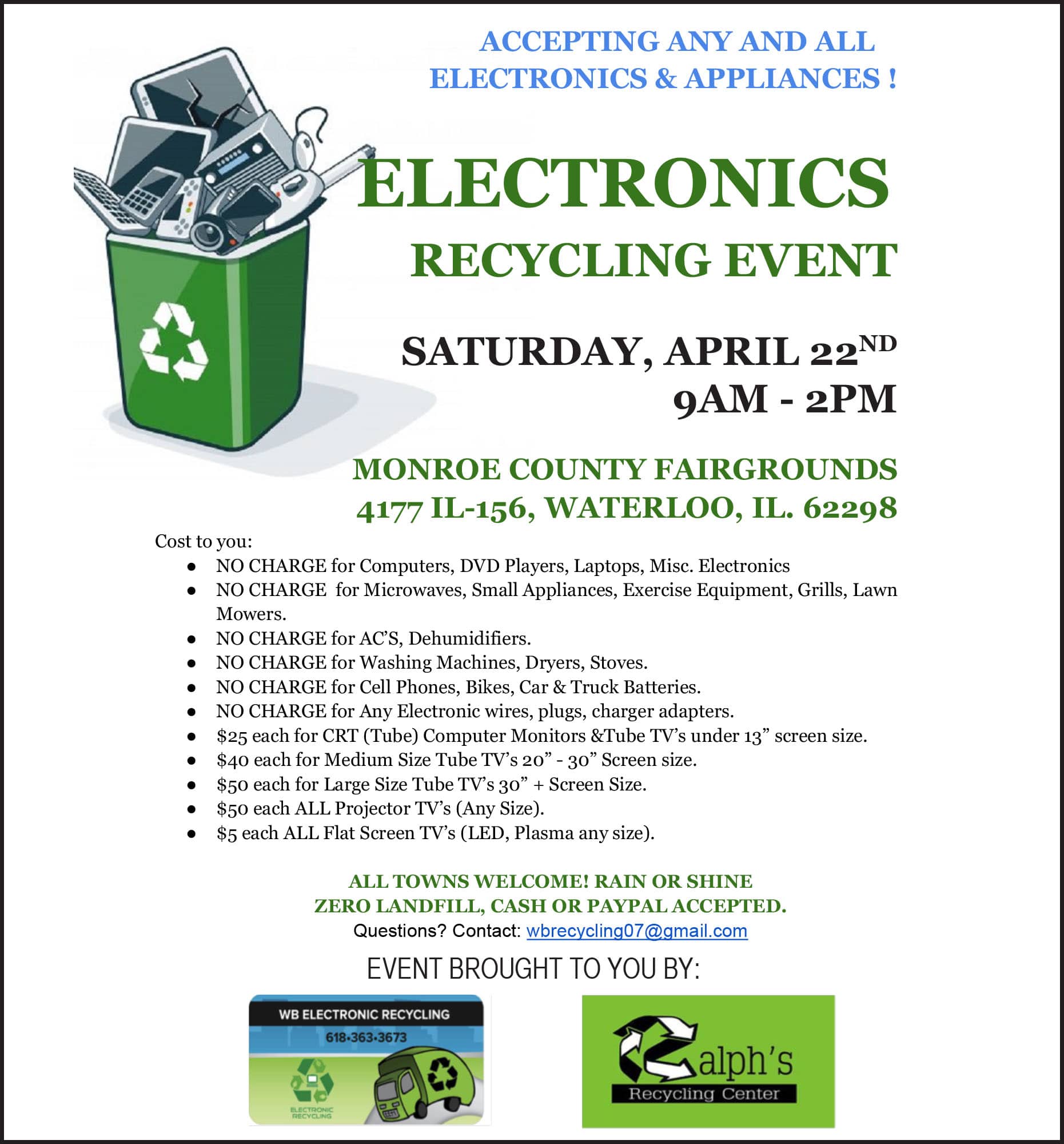 Electronics recycling at fairgrounds RepublicTimes News