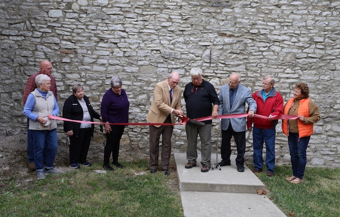 Old Baum Church ribbon cutting