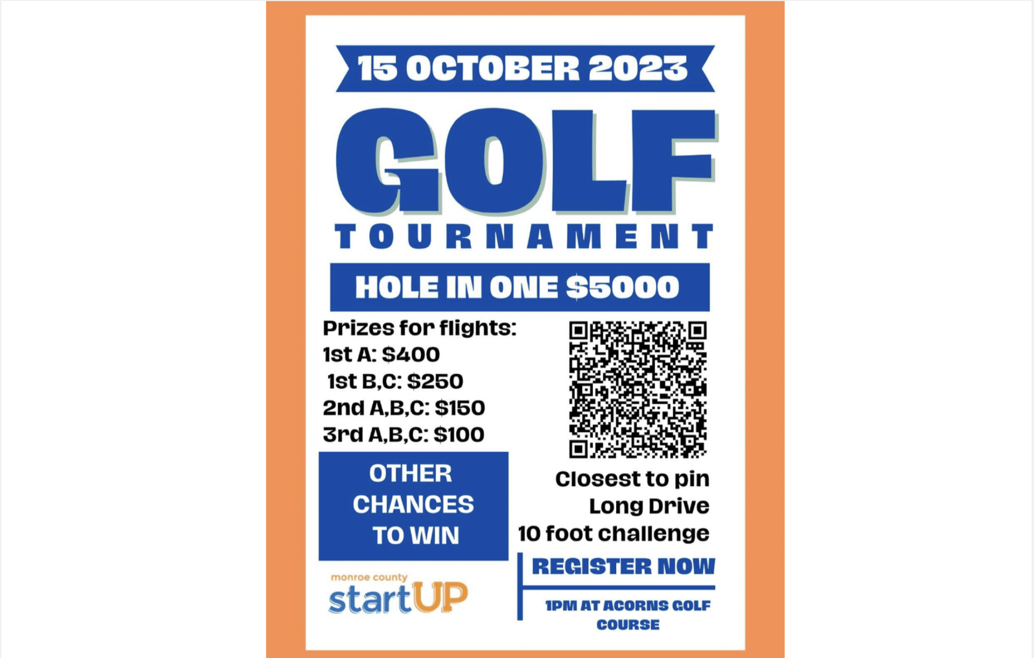 startUP golf tourney