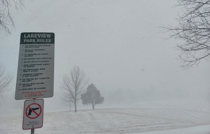 lakeview park snow