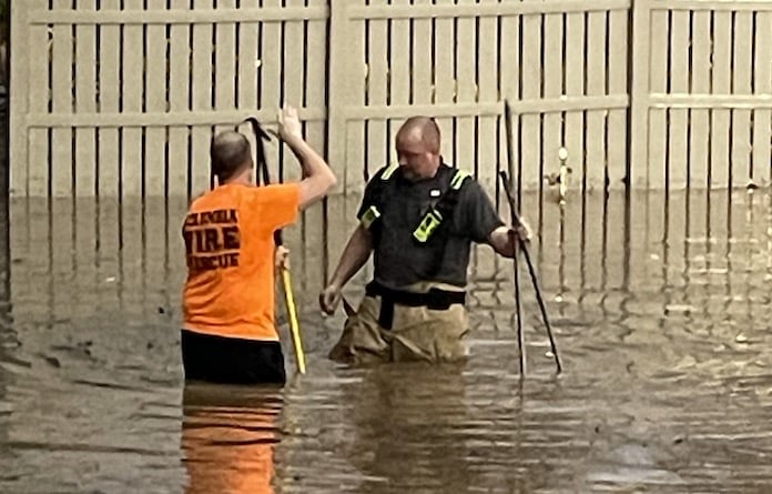 falls flooding