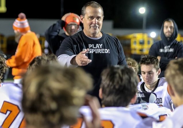 Waterloo's Head Coach Dan Rose After The IHSA Class 6A, First Round Football Game Between Waterloo And Mt. Zion.